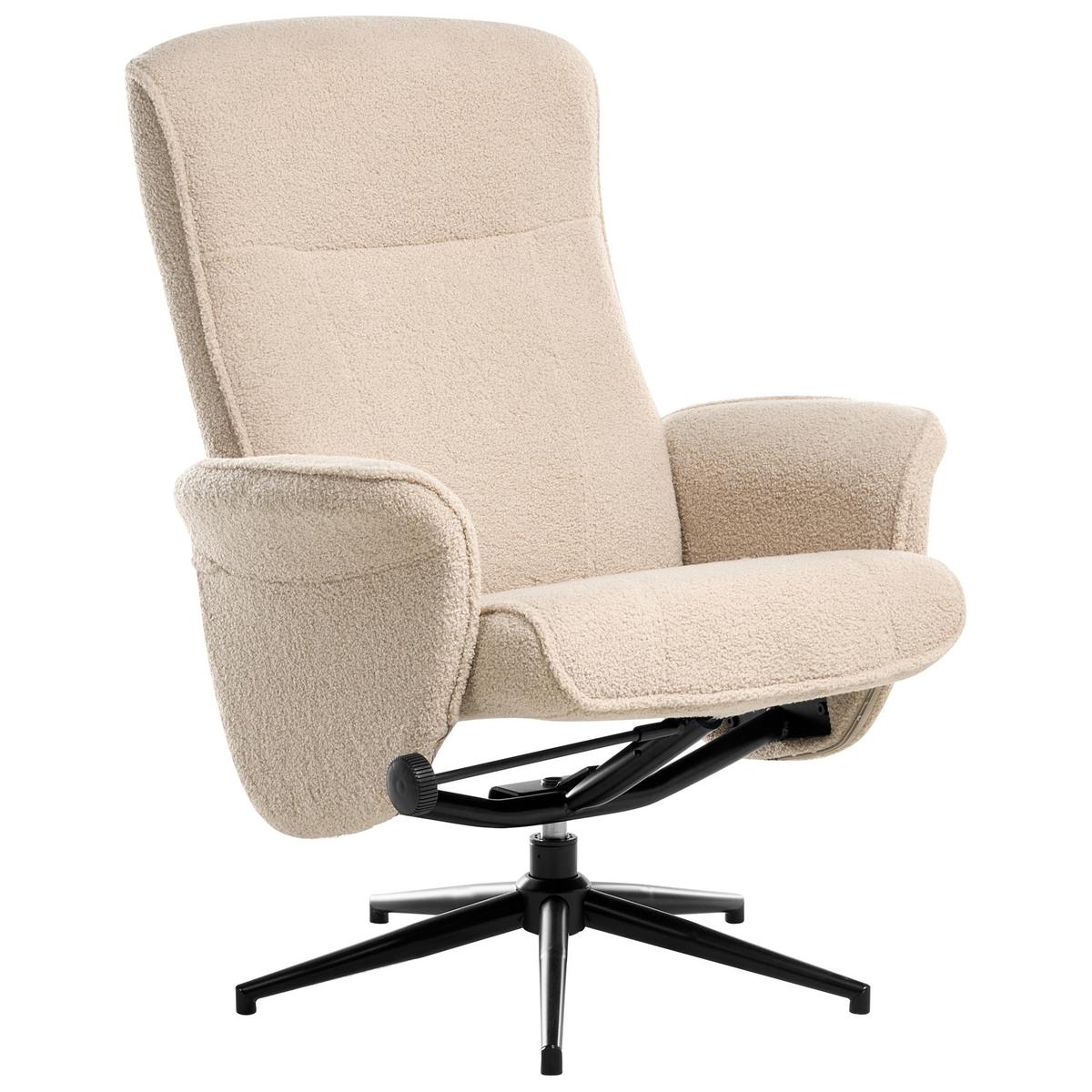 FERNSEHSESSEL Beige Japet - Beige/Schwarz, Textil (73/84/83cm) - Beliani