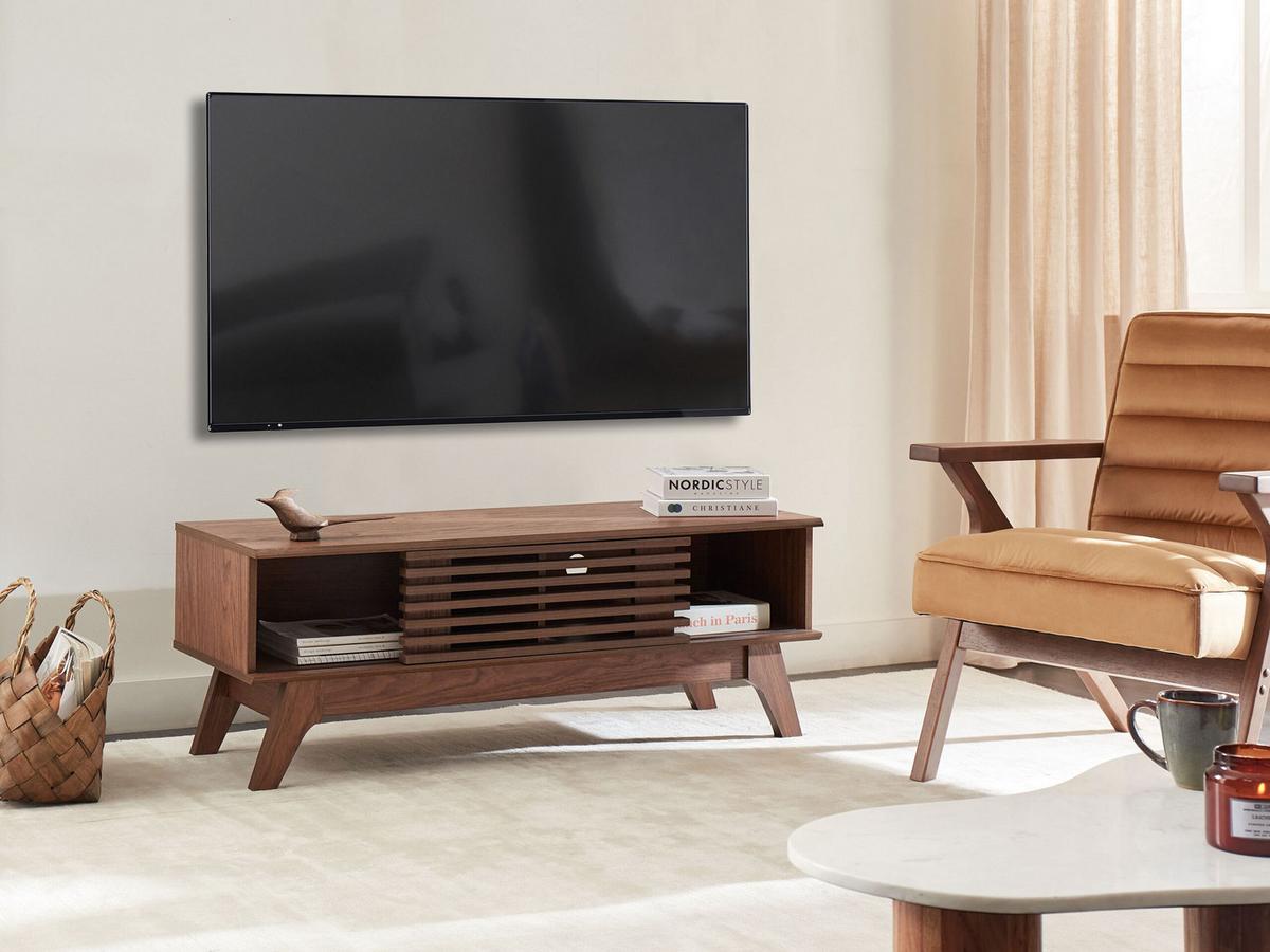 TV-MÖBEL Dunkelbraun Toledo - Dunkelbraun, Holzwerkstoff (117/44/35cm) - Beliani