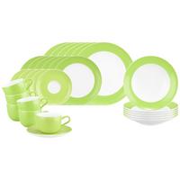 KOMBISERVICE Liberty Pure Colors Lime Green 30-tlg. - Grün, Keramik (2/2/2cm) - Seltmann Weiden