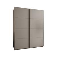 SCHWEBETÜRENSCHRANK 245,5/190/64 2-türig - Kaschmir/Silberfarben, Holz/Metall (190/245/64cm) - Abiks Möbel