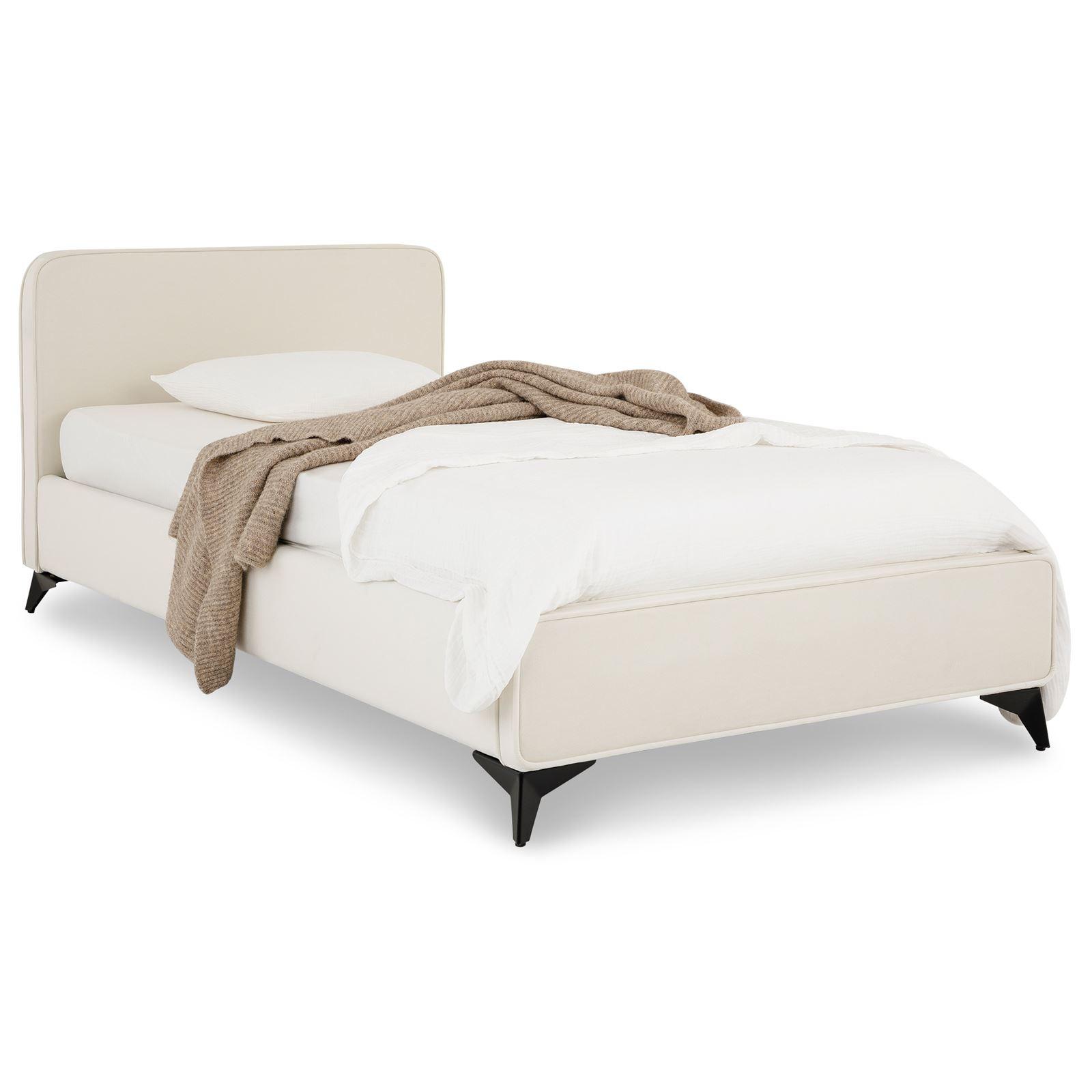 POLSTERBETT LAVORO 90x200 cm cremeweiß - Creme, Textil (90/200cm) - IDIMEX
