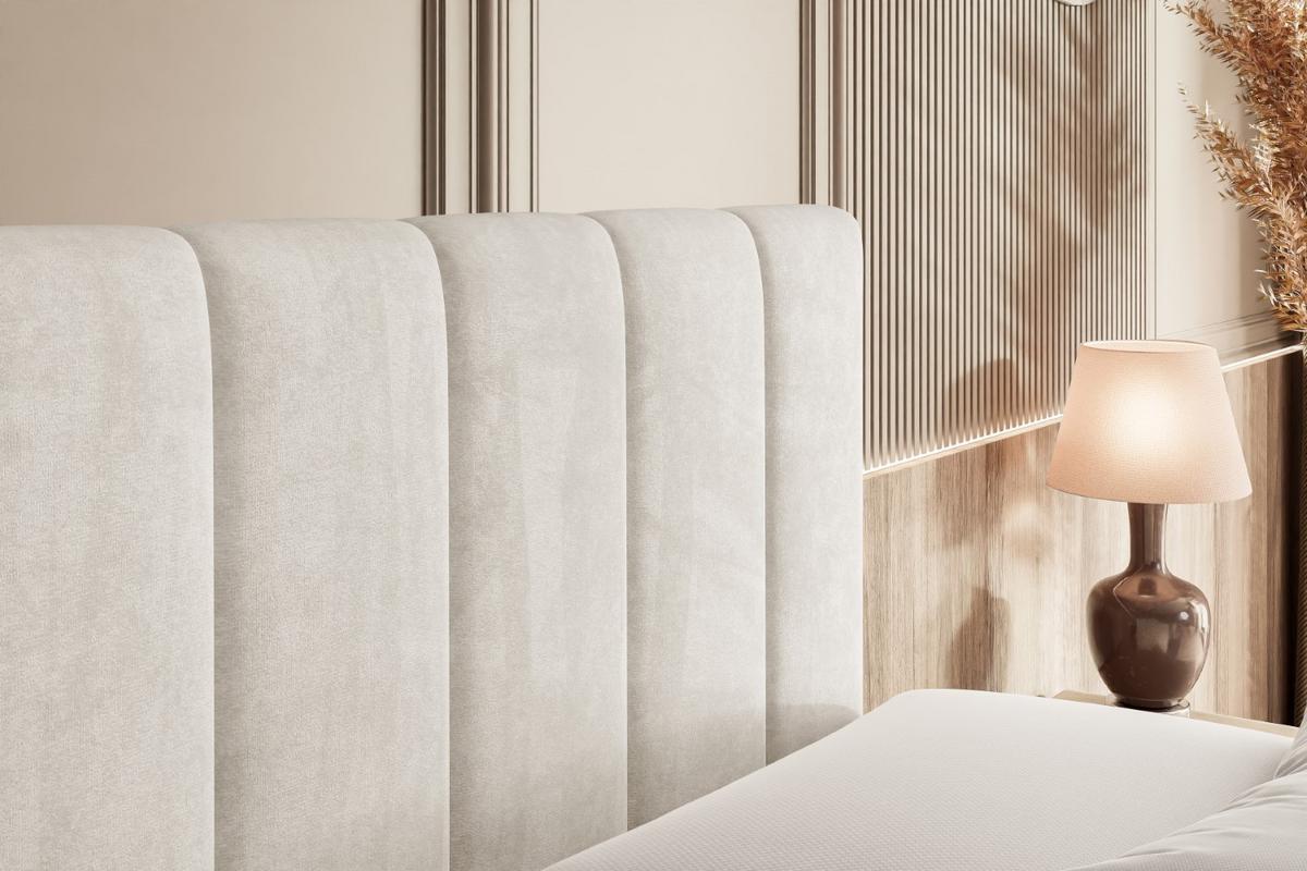 BOXSPRINGBETT OTTA-Z KING - 140x200 - H3/H4 - Creme - Creme, Holzwerkstoff (140/200cm) - ALTDECOR