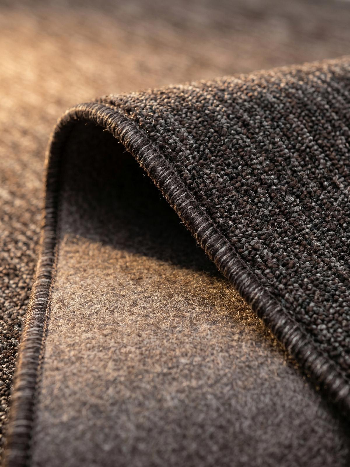 KURZFLORTEPPICH AMMER, einfarbig, Braun, 80 x 250 cm - Braun, Textil (250/80cm) - KADIMA DESIGN
