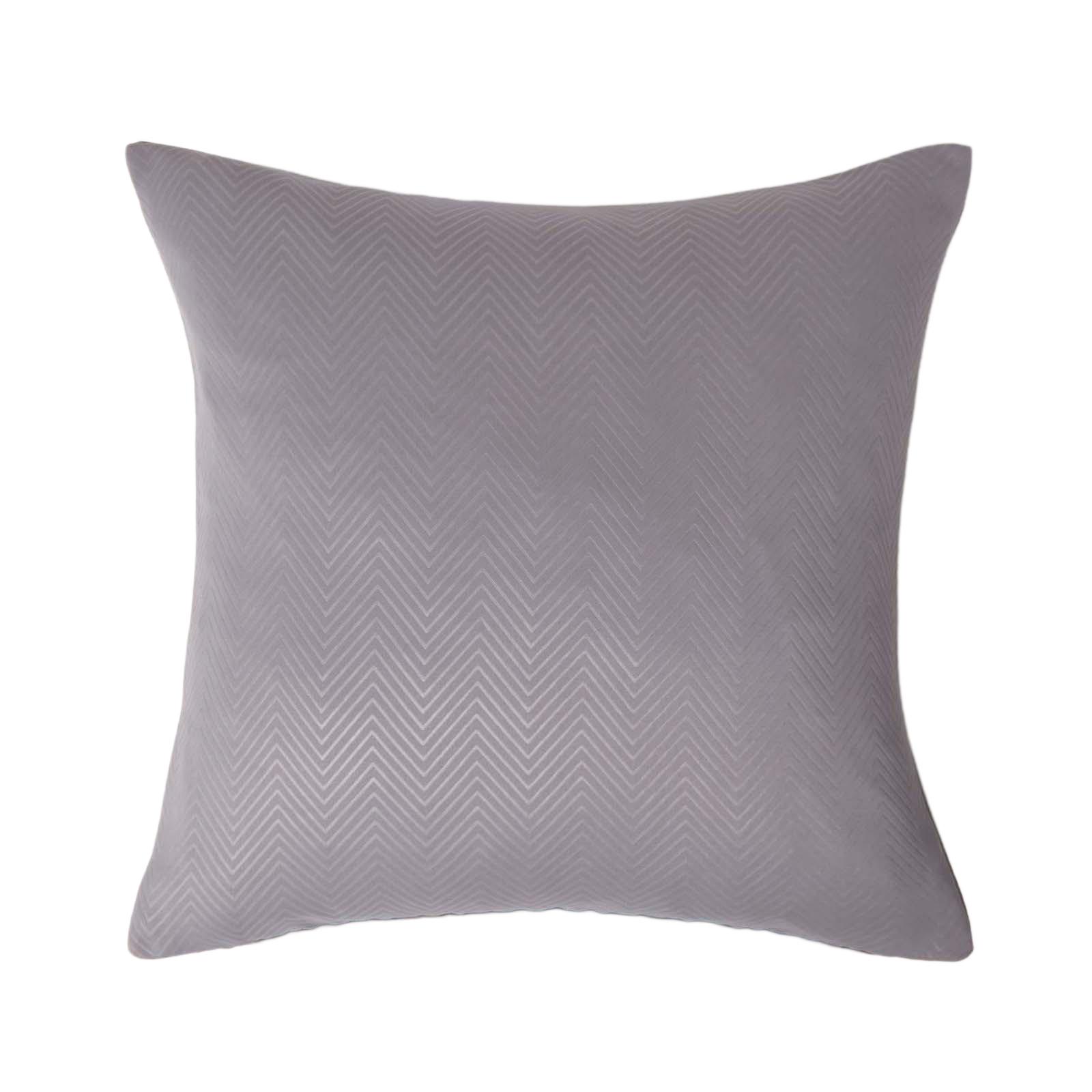 KISSENHÜLLE Fischgrät-Muster 45/45 cm - Grau, Textil (45/45cm) - Homescapes