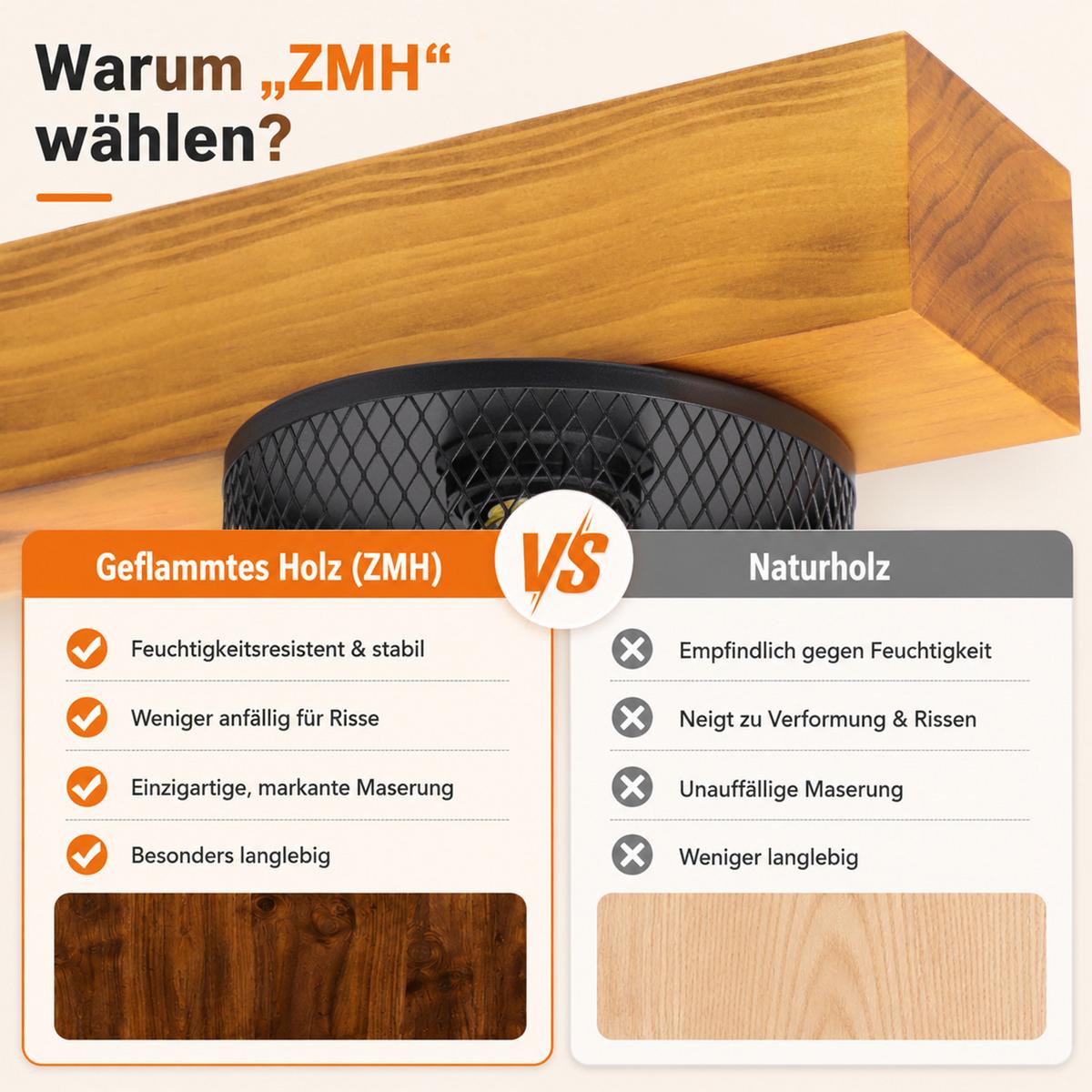 PENDELLEUCHTE Torvik 82/10/150 cm - Schwarz/Braun, Holz/Metall (82/10/150cm) - ZMH