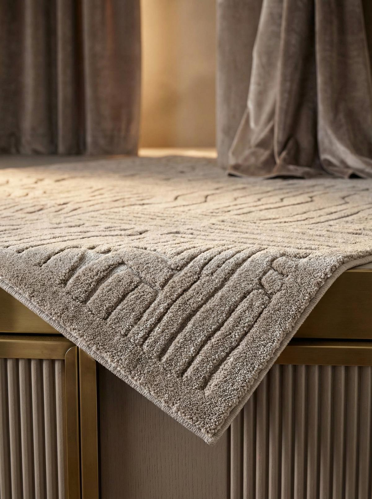 TEPPICH EDEN-Carlisle, geometrisch-abstrakt, Taupe, 120 x 170 cm - Braun, Textil (170/120cm) - KADIMA DESIGN