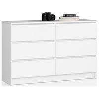 KOMMODE Weiß 77/120/40 - Weiß, Holzwerkstoff (120/77/40cm) - RAUMHIRSCH FURNITURE