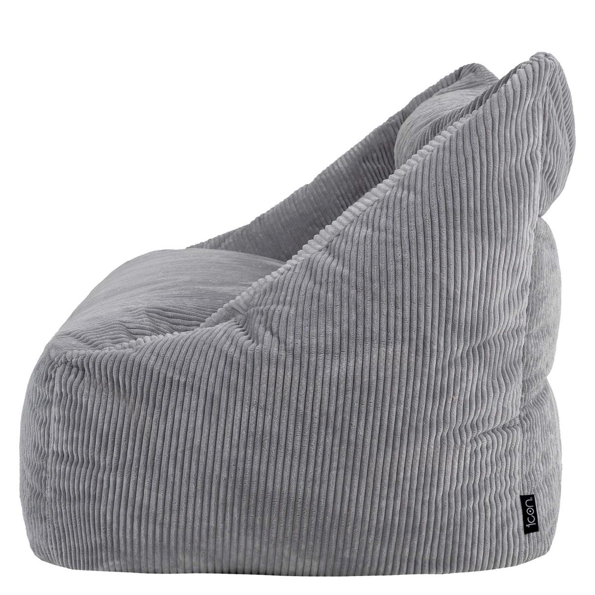 SITZSACK Sofa Cecilia Cord - Grau, Textil (160/70/93cm) - icon