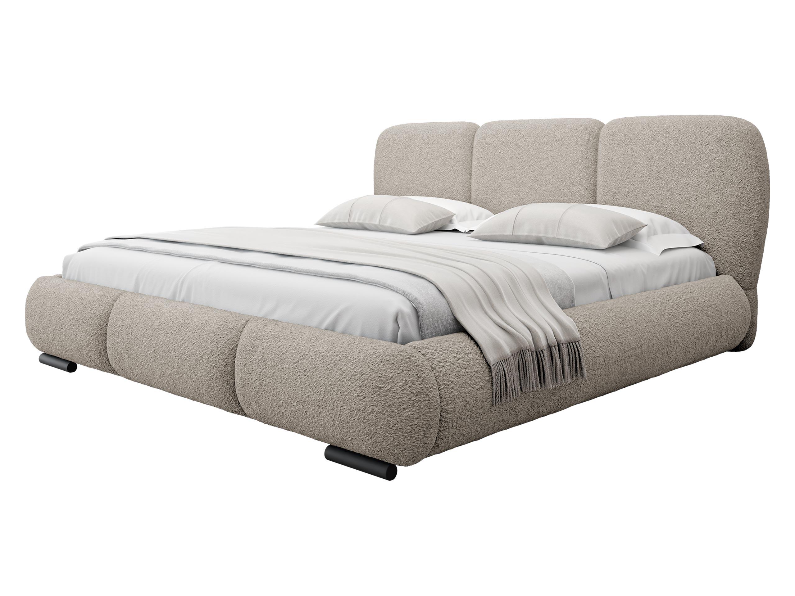 POLSTERBETT Rosa - Eichefarben/Beige, Holz/Textil (160/200cm) - MIRJAN24