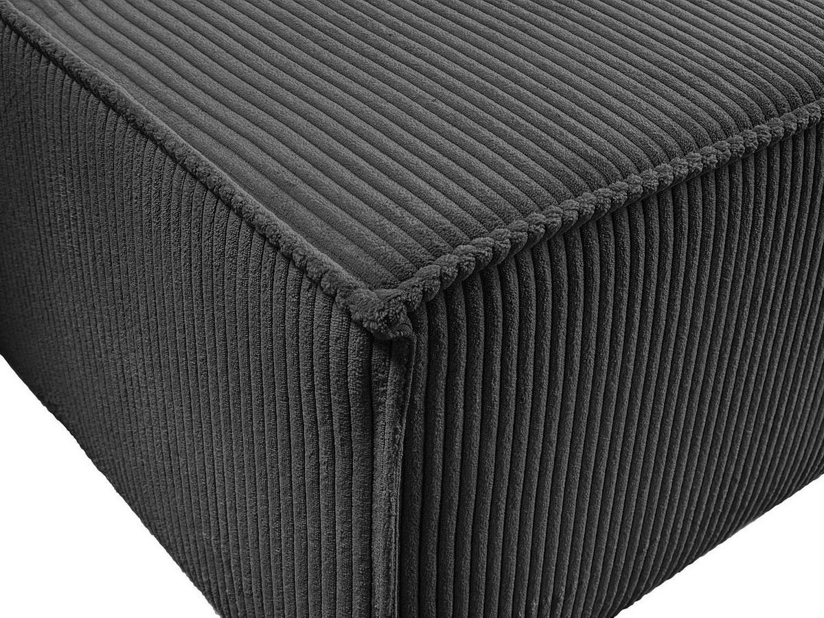 WOHNLANDSCHAFT Gepolstertes CARLO U Cord mit Schlaffunktion und Bettkasten, Poso 34 - Dunkelgrün, Textil (315/83/143cm) - Lookway