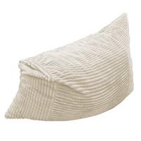 SITZSACK XXL 3-IN-1 aus Kordsamt als Sessel, Sofa und Bett - Weiß, Textil (180/25/125cm) - Urban Meuble