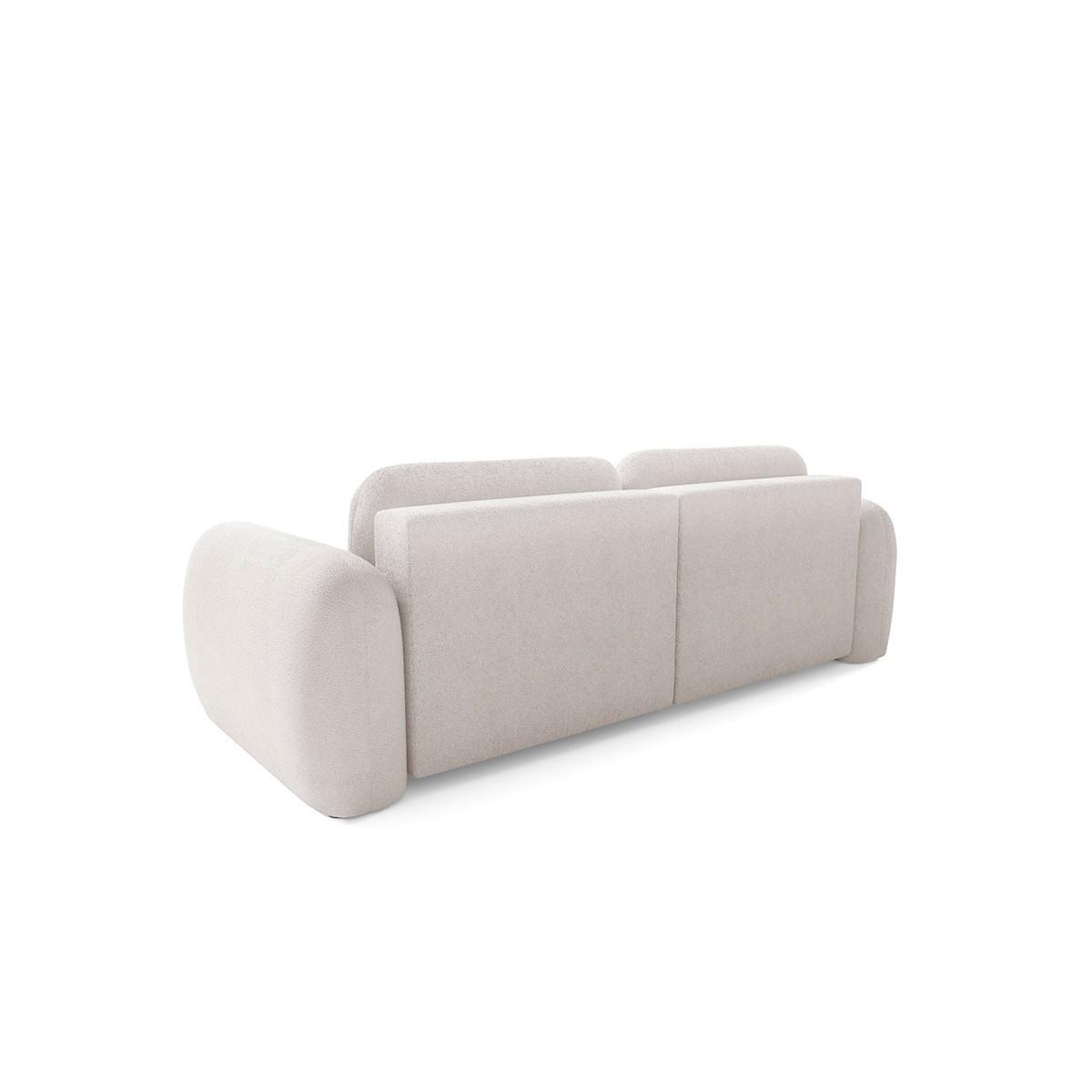 ECKSOFA Livio 3 Sitzplätze Gebrochenes Weiß - Weiß, Holz (270/165cm) - Petits-meubles