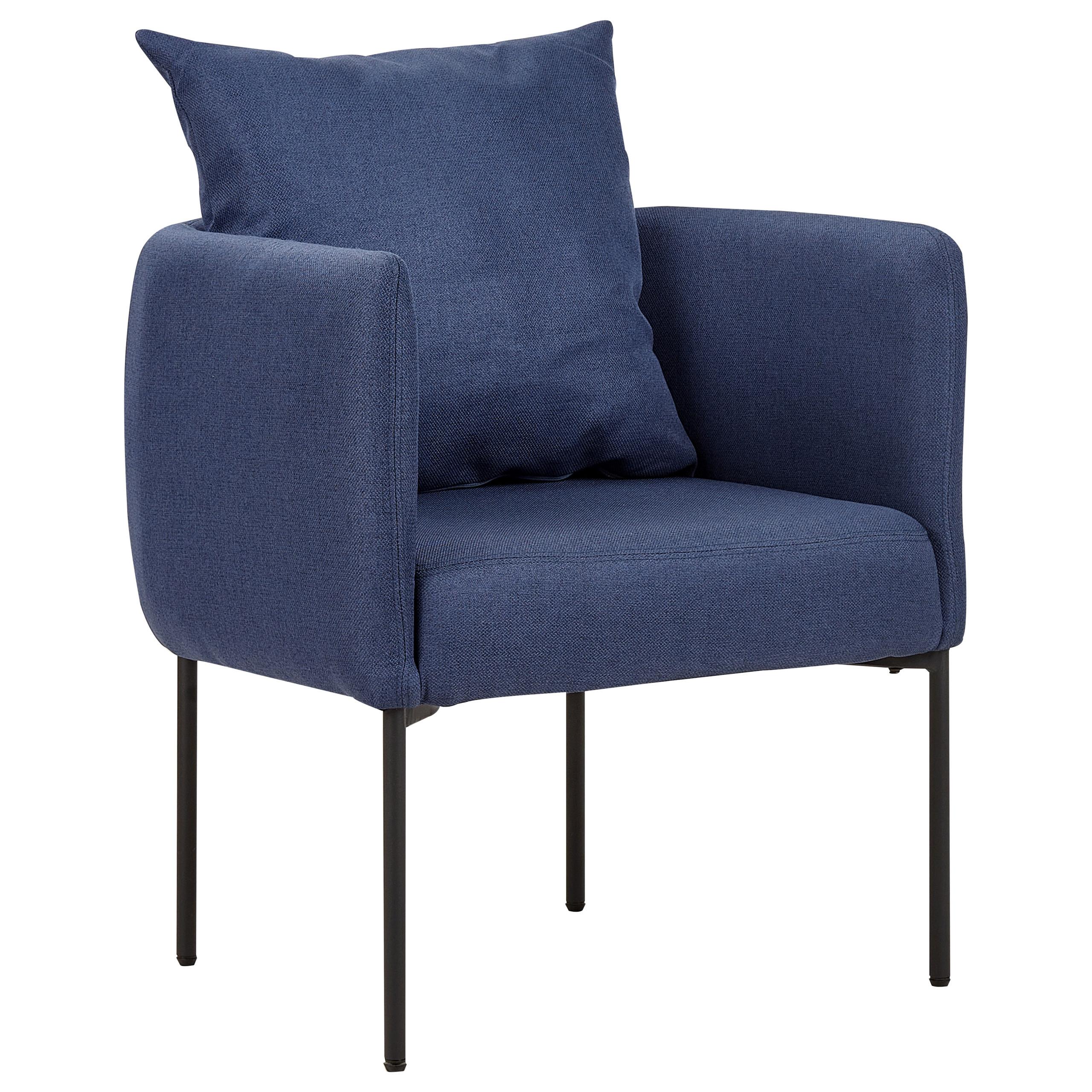 SESSEL Stoff Dunkelblau Malmos - Dunkelblau, Textil (62/68/62cm) - Beliani