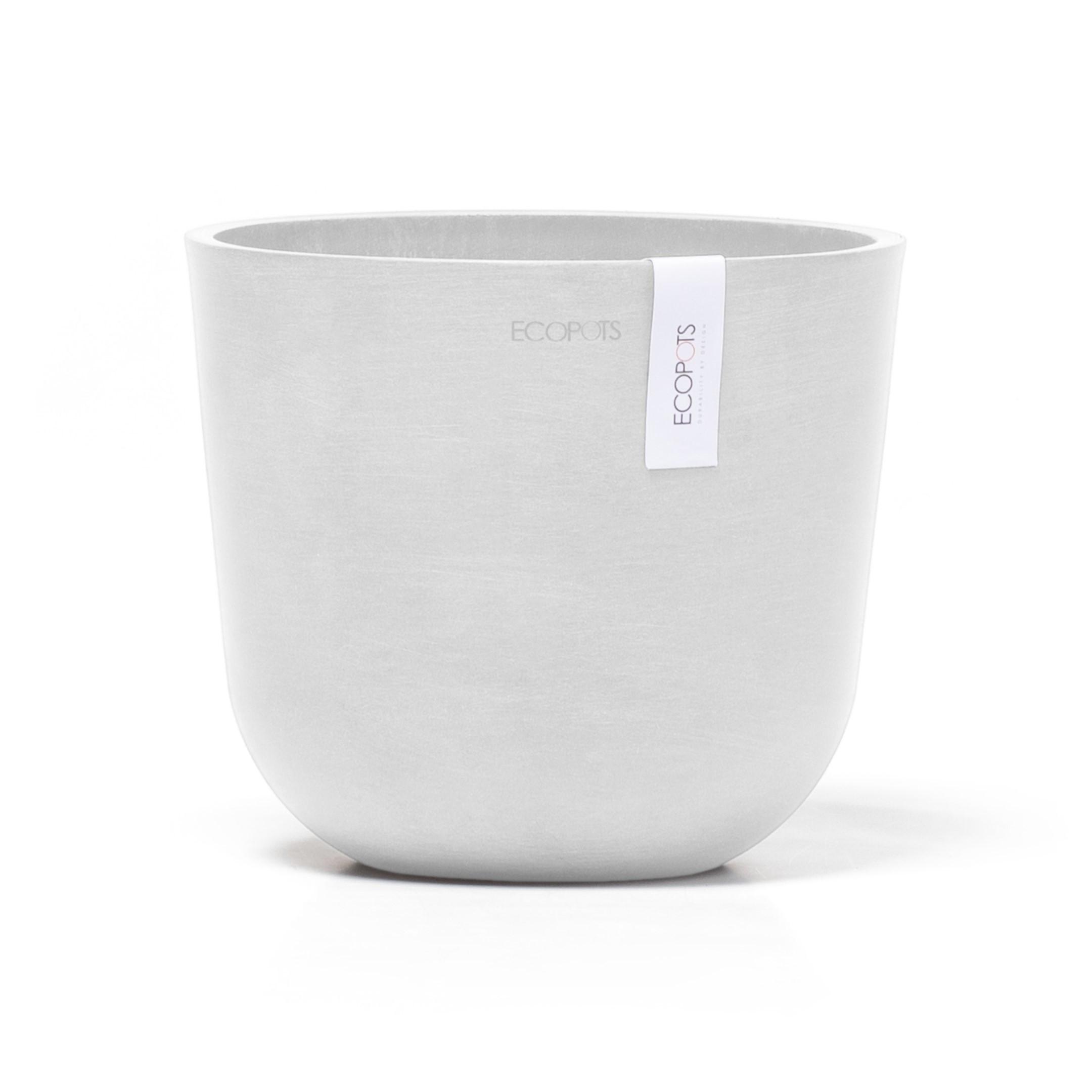 BLUMENTOPF Oslo Mini 19/16,5 cm Weiß - Weiß, Kunststoff (19/16.5cm) - Ecopots