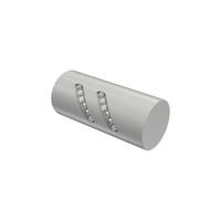 ENDSTÜCKE FÜR GARDINENSTANGEN 20 mm Ø, Zoena Weiß, Packung 2 Stück - Weiß, Metall (5.5/2.5/2.5cm) - INTERDECO