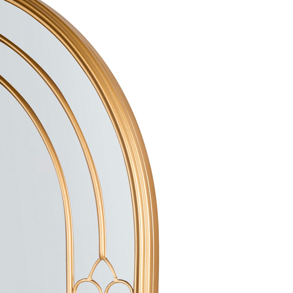 WANDSPIEGEL 66/98 cm Gold Mautre - Goldfarben, Metall (66/98/3cm) - Beliani