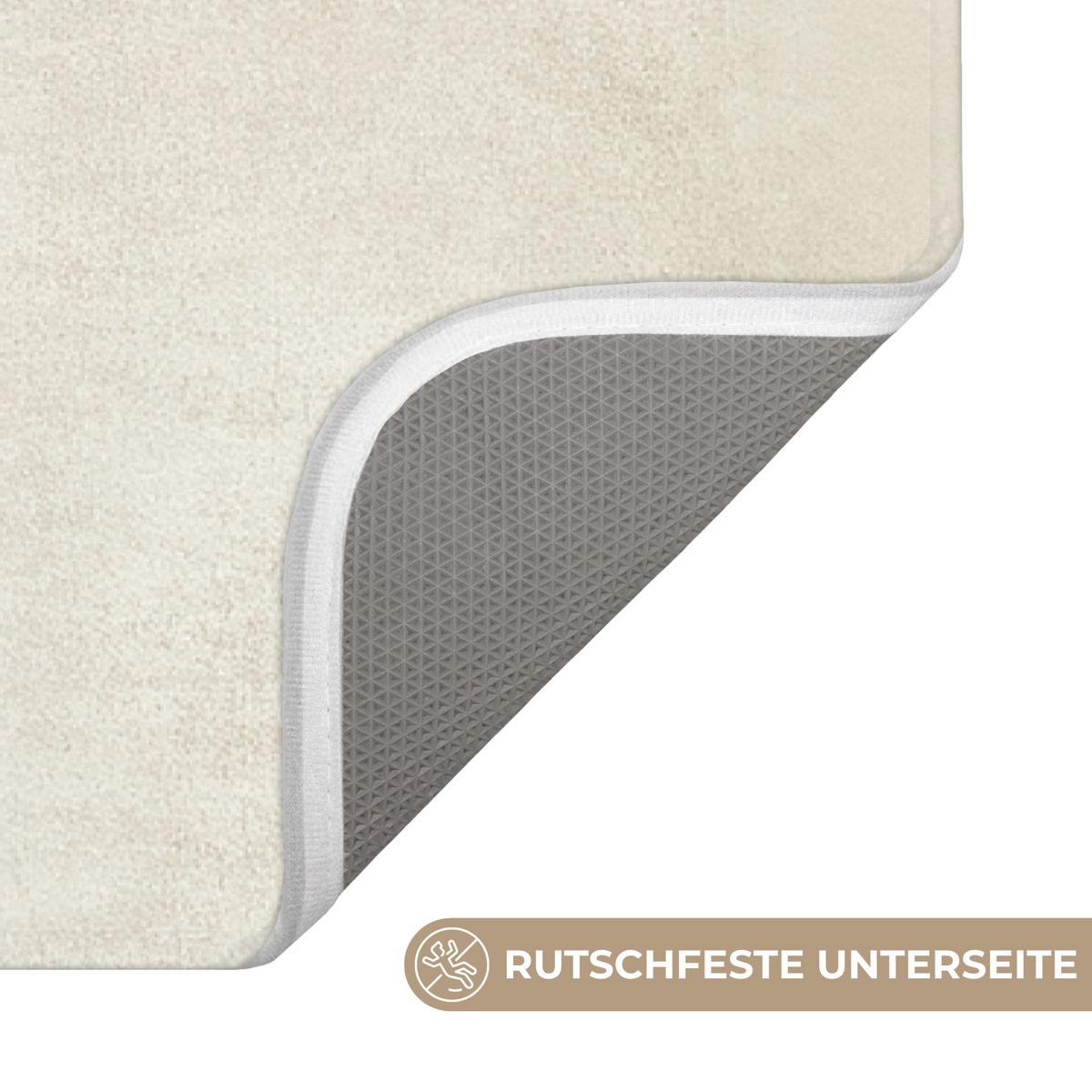 BADEMATTE Japandi - Vogel - Grün 60x90 cm - Olivgrün, Textil (60/90cm) - OnlyWow