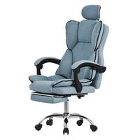 BÜROSTUHL Blau - Blau/Silberfarben, Kunststoff/Metall (66/130.5/59cm) - ML-DESIGN