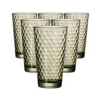 LONGDRINKGLÄSER Favo Oliv 400 ml 6er Set - Olivgrün, Glas (0.4L) - Ritzenhoff Breker
