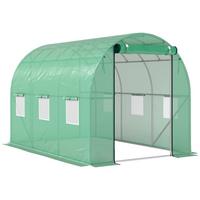 FOLIENTUNNEL, 300L x 200B x 195H cm - Grün, Kunststoff (200/195/300cm) - Outsunny