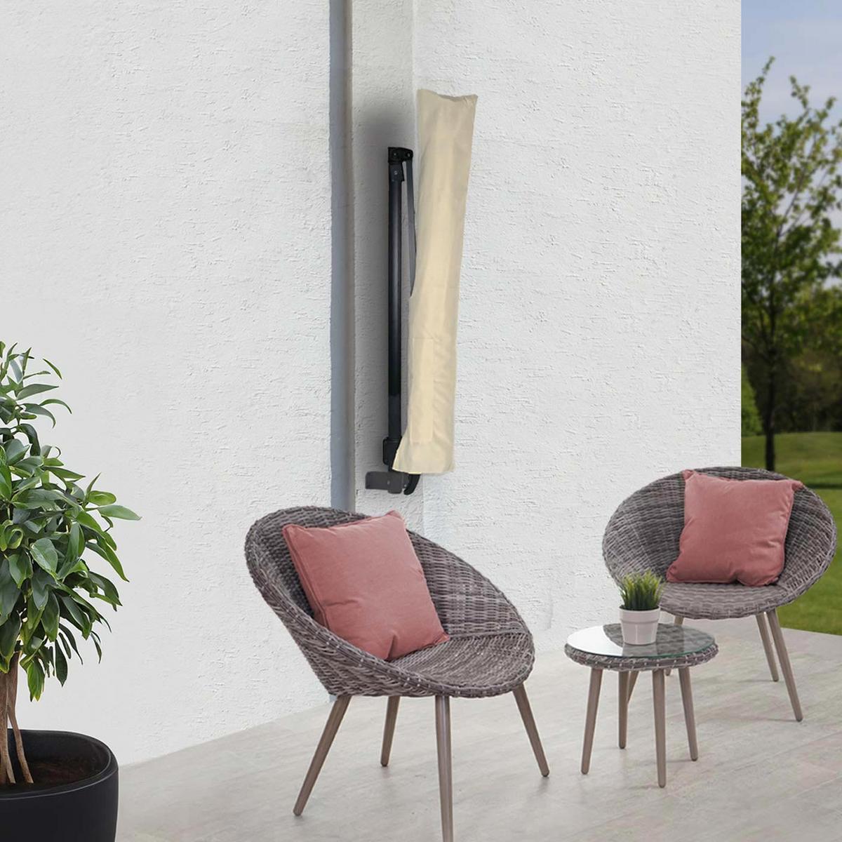 SCHUTZHÜLLE FÜR SONNENSCHIRME Beige - Beige, Textil (12/28/160cm) - MCW