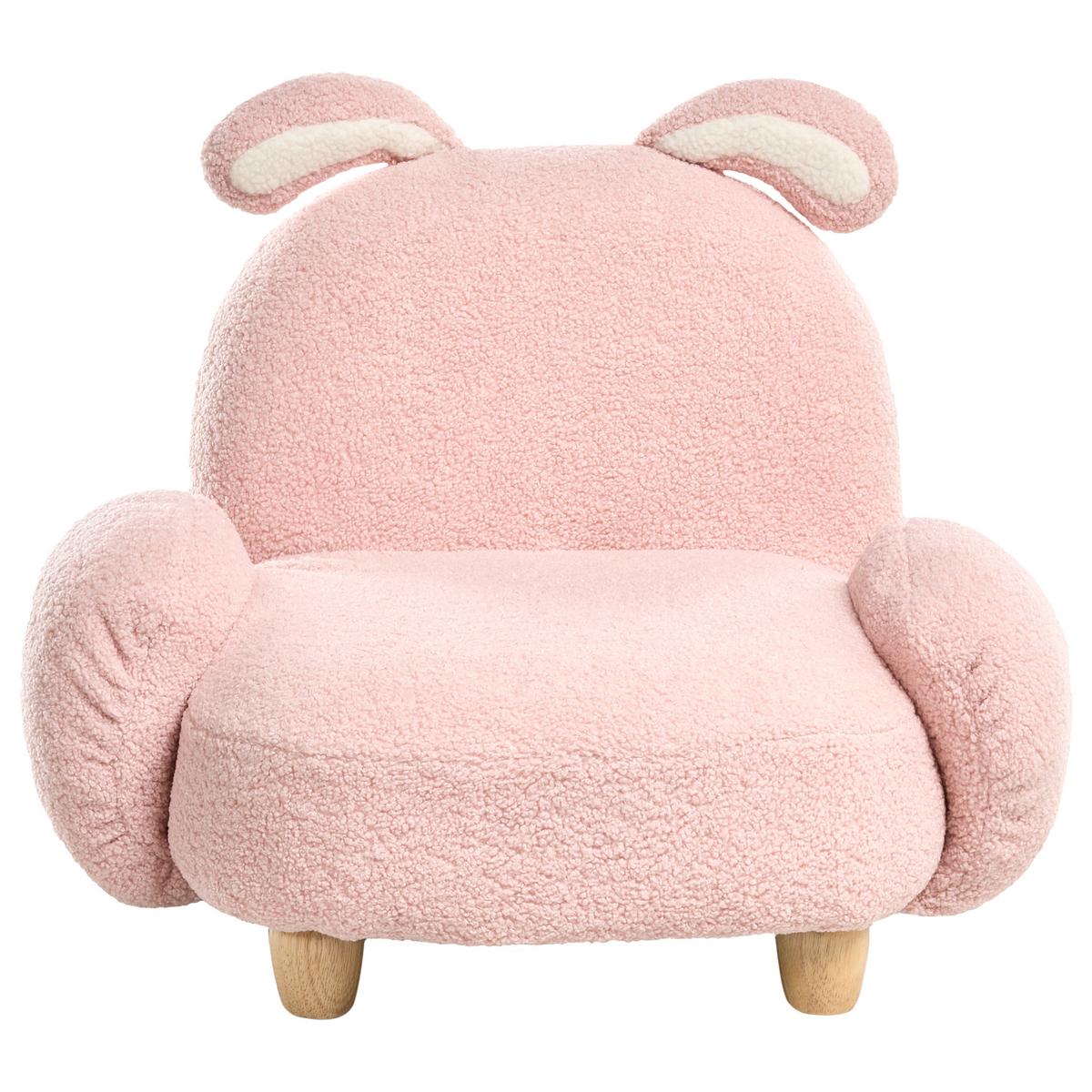 KINDERSESSEL Pastellrosa Kanna - Pink, Textil (65/45/51cm) - Beliani