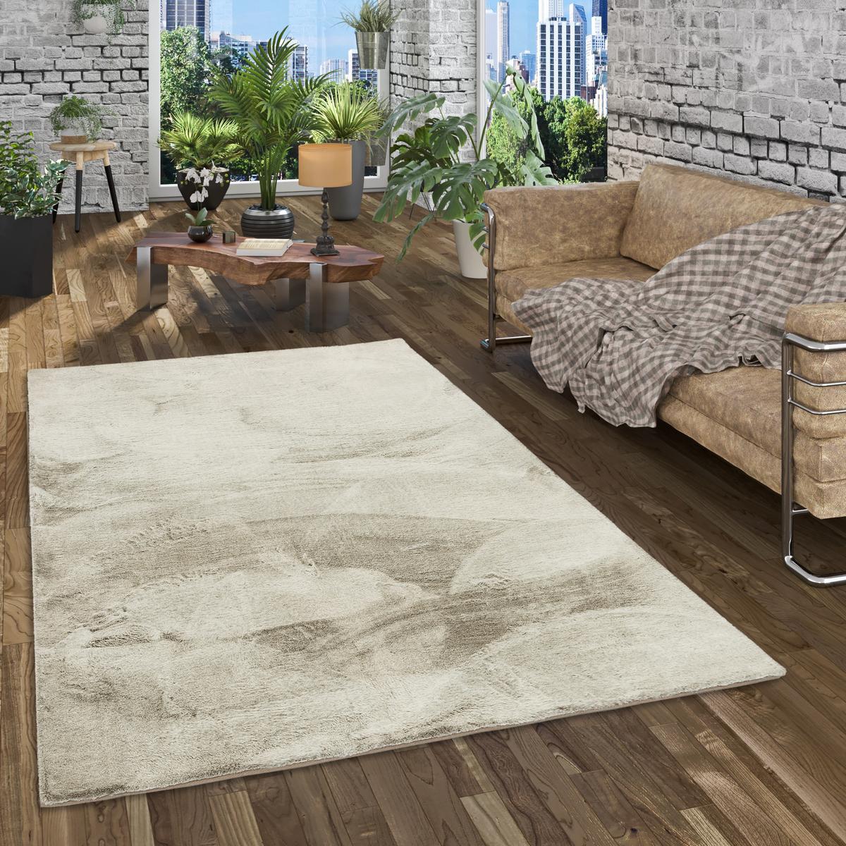 FELLTEPPICH LUXUS SUPER SOFT PLUSH - Olivgrün, Textil (90/160cm) - Pergamon