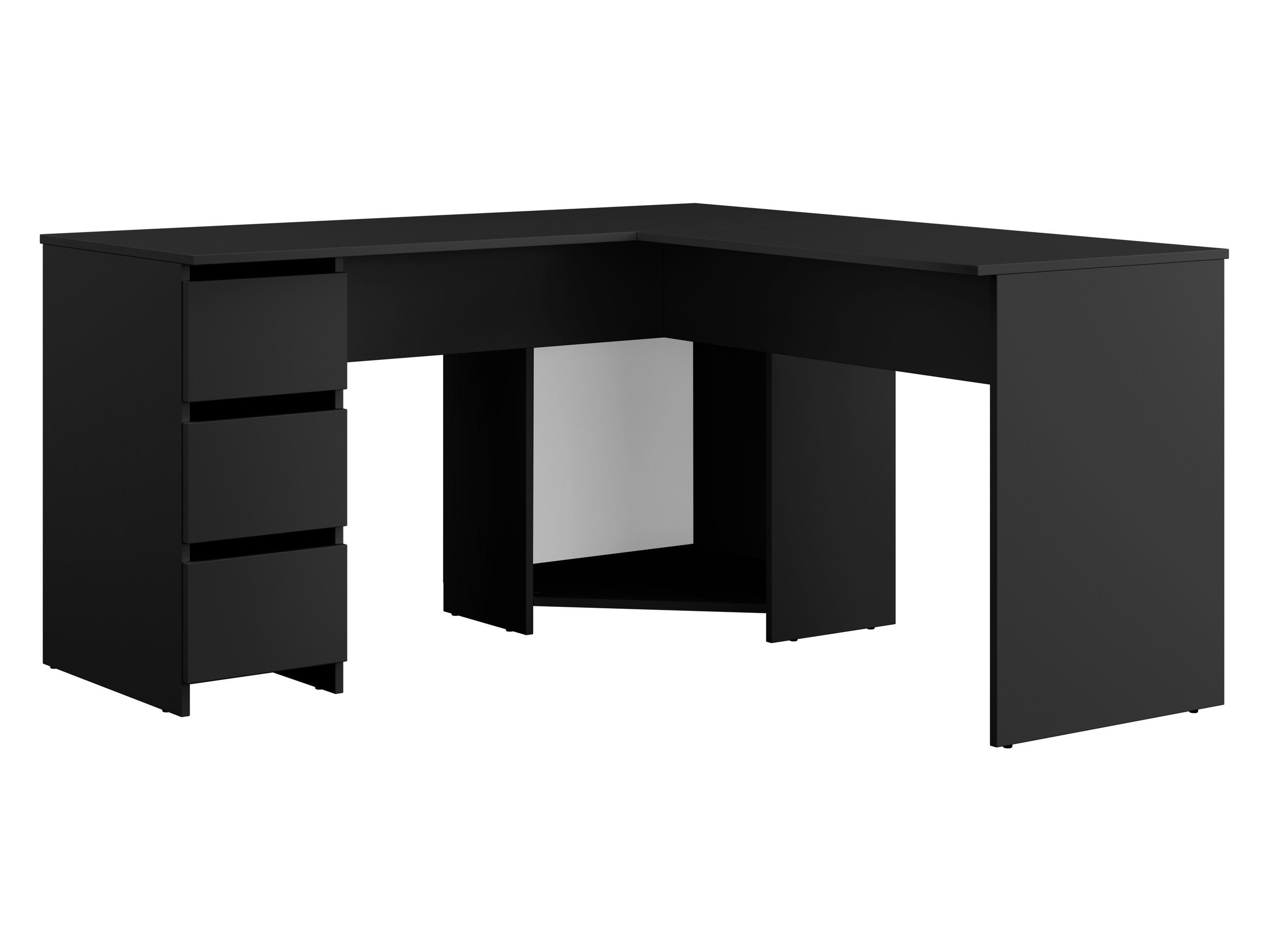 ECKSCHREIBTISCH Fotyn - Schwarz, Holzwerkstoff/Kunststoff (142/142/74cm) - MIRJAN24