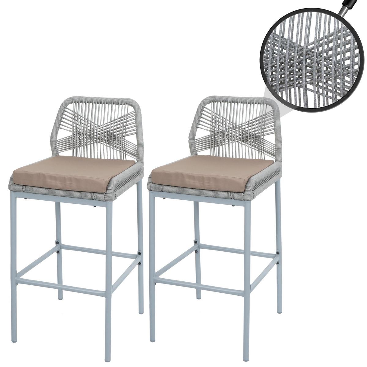 BARHOCKER Hellgrau, Taupe - Taupe/Hellgrau, Metall (45/101/52cm) - MCW