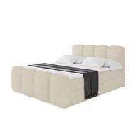 BOXBETT mit Matratze H4 und Lattenrost - NINA-Z - 160x200 cm Monolith - Beige - Sahara, Holzwerkstoff (160/200cm) - ALTDECOR