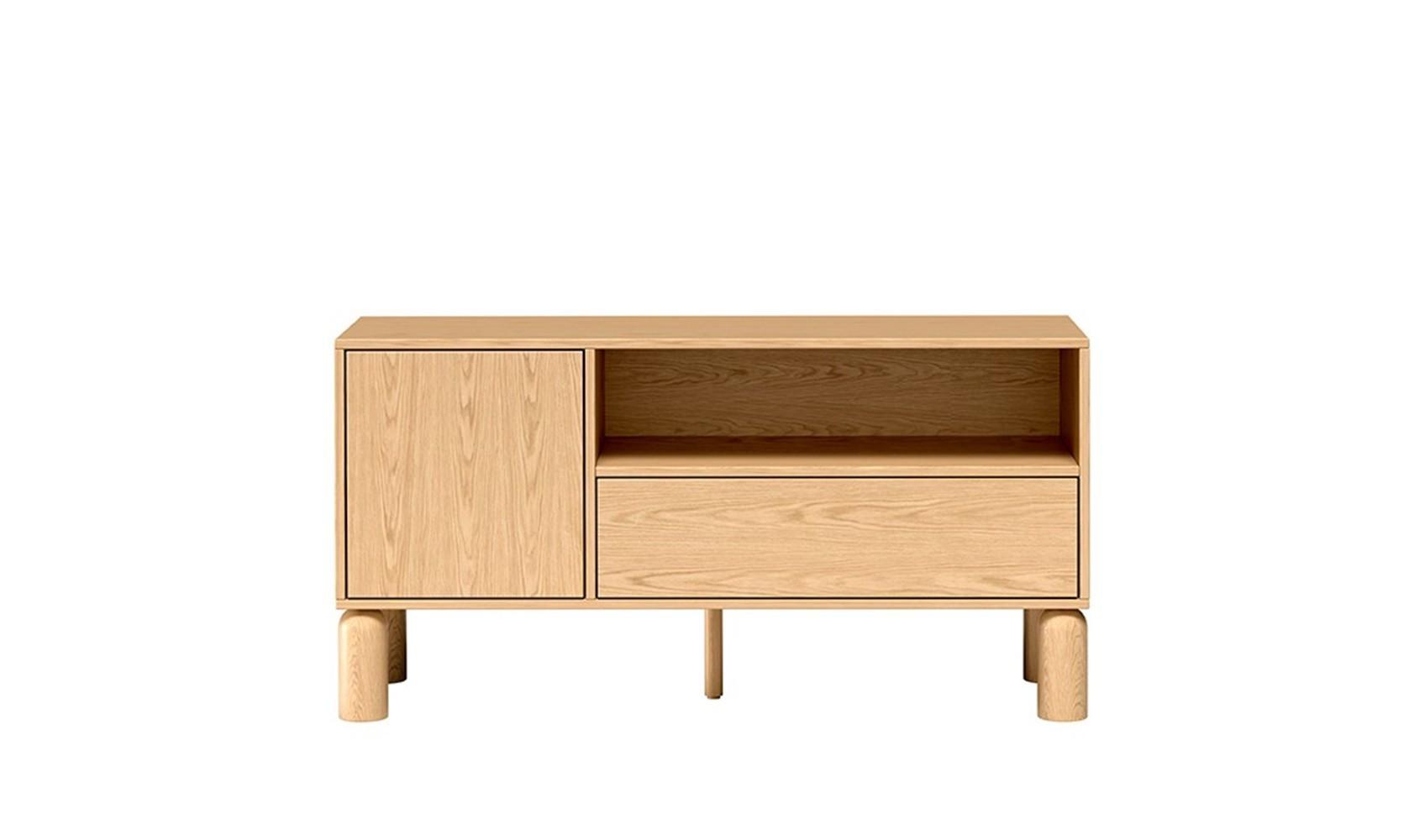 LOWBOARD SABBIA 120/61,6/40,6 cm, Eichefarben - Eichefarben, Holzwerkstoff (120/61.6/40.6cm) - MASSENO