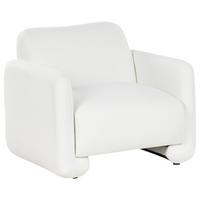 SESSEL Stoff Weiß Saland - Weiß, Textil (92/82/82cm) - Beliani