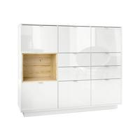 HIGHBOARD Metro Einsatz in Eiche Natur - Eichefarben, Holzwerkstoff (153/123/37cm) - Vladon