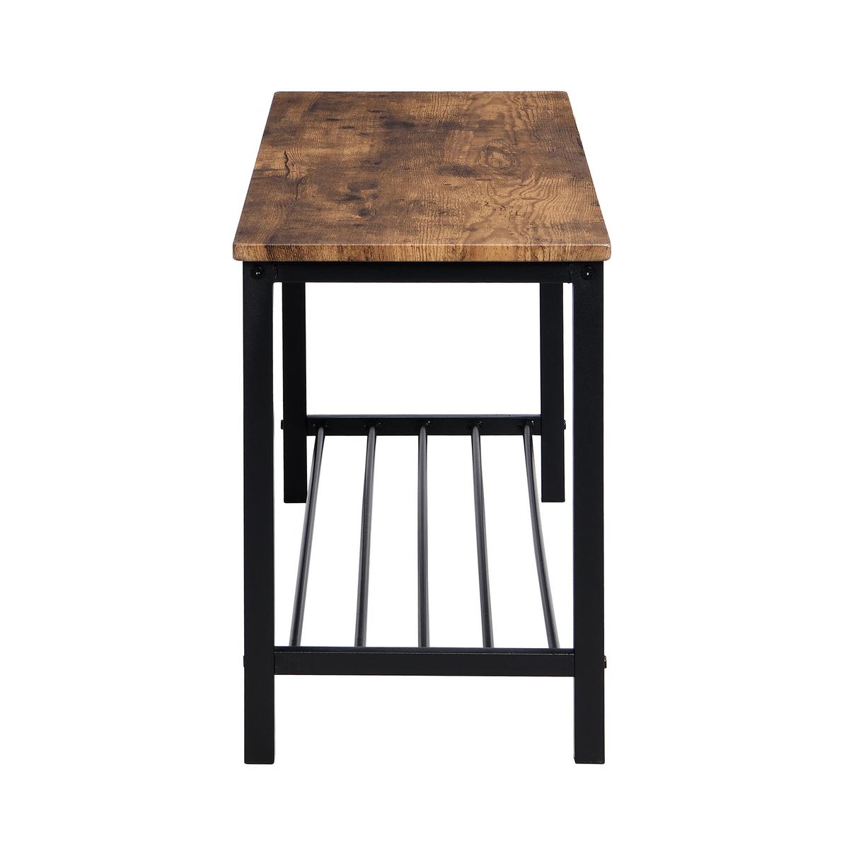 ESSTISCH SET braun - Braun, Holz/Metall (110/75/70cm) - Urban Meuble