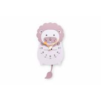 WANDUHR Design Beige 29/57 cm - Pink, Holzwerkstoff (28.7/57/1cm) - ONZENO