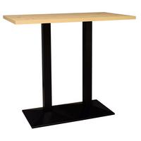 BARTISCH Efthimia 120x70x75 schwarz matt/asteiche - Naturfarben, Metall (120/70/75cm) - 58aufmkessel