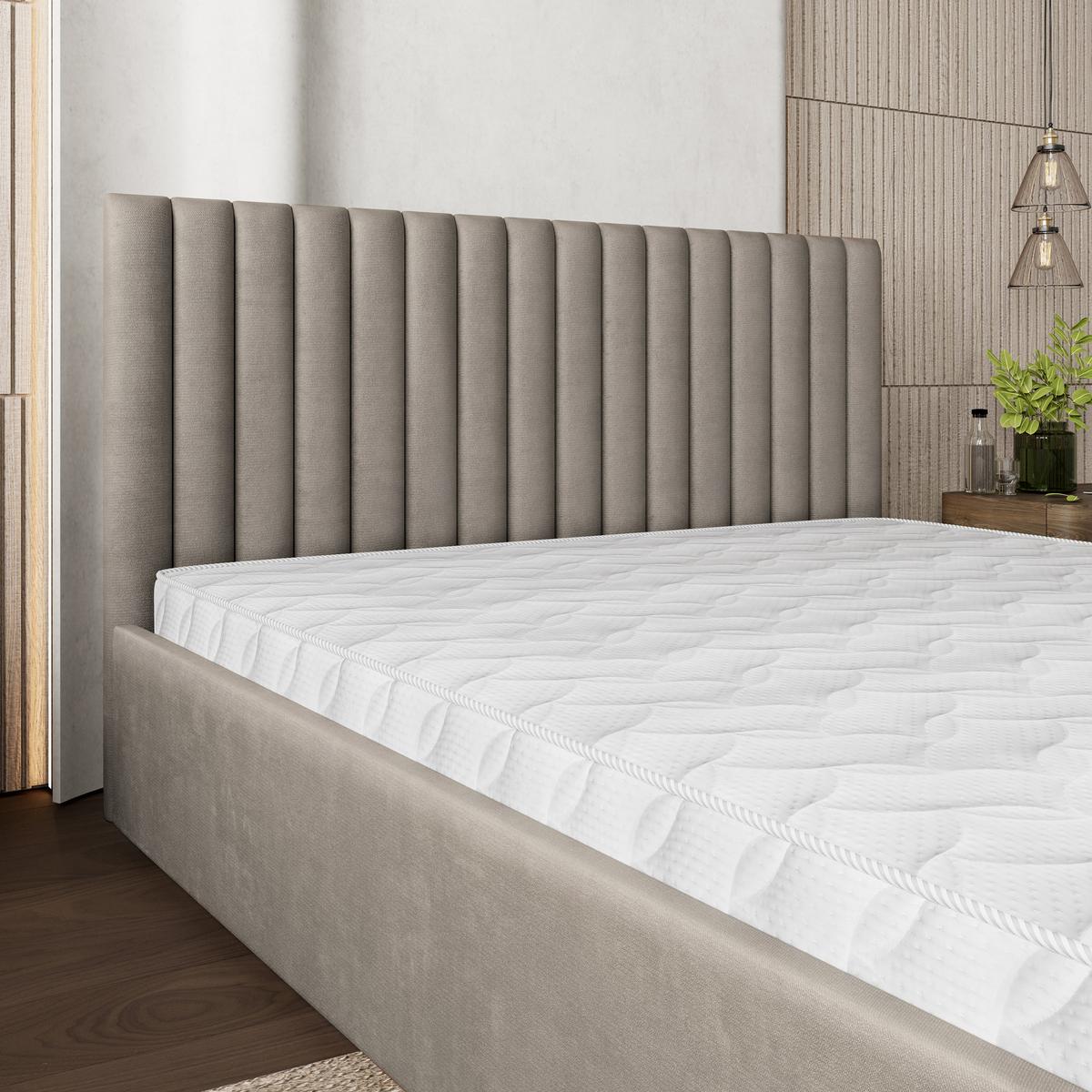 POLSTERBETT CANOVA 140x200 cm mit Bettkästen - Beige - Beige, Holz (140/200cm) - MASSENO