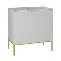 WASCHTISCH 80cm Daria Weiß - Weiß, Holzwerkstoff (80/82/45.8cm) - Petits-meubles