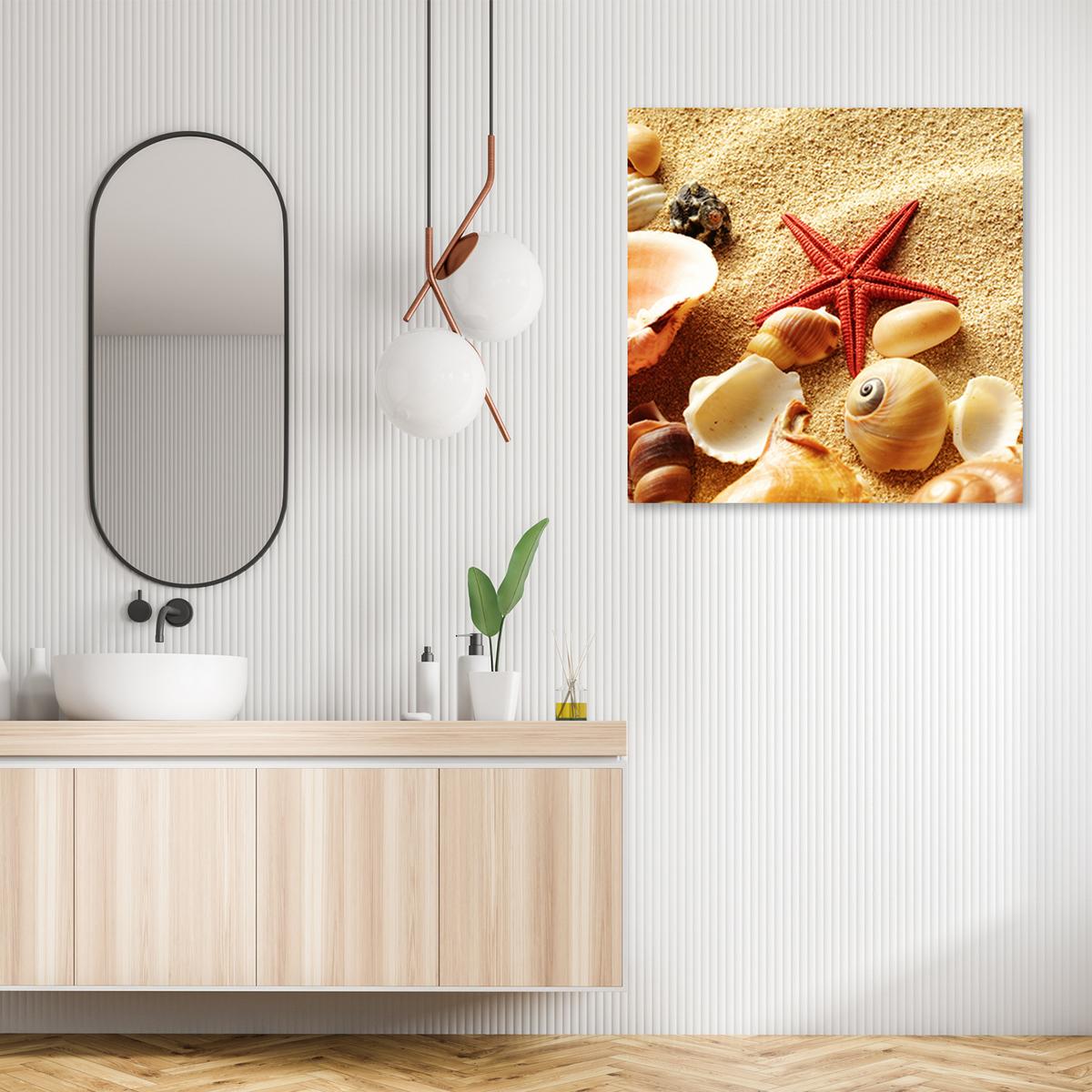 WANDBILD landschaften beige - Beige, Textil (40/40cm) - Feeby