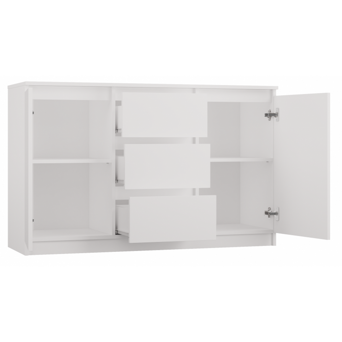 KOMMODE Weiß 200/75/40 - Weiß, Holzwerkstoff (200/75/40cm) - RAUMHIRSCH FURNITURE