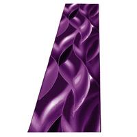TEPPICH Kurzflor INN in Violett, mit abstraktem Wellenmuster, 80 x 300 cm - Lila, Textil (80/300cm) - KADIMA DESIGN