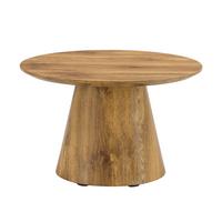 COUCHTISCH Rund Naturholzoptik MDF Ø 60 cm Beistelltisch Holz - Naturfarben, Holzwerkstoff (60/60/35cm) - Urban Meuble