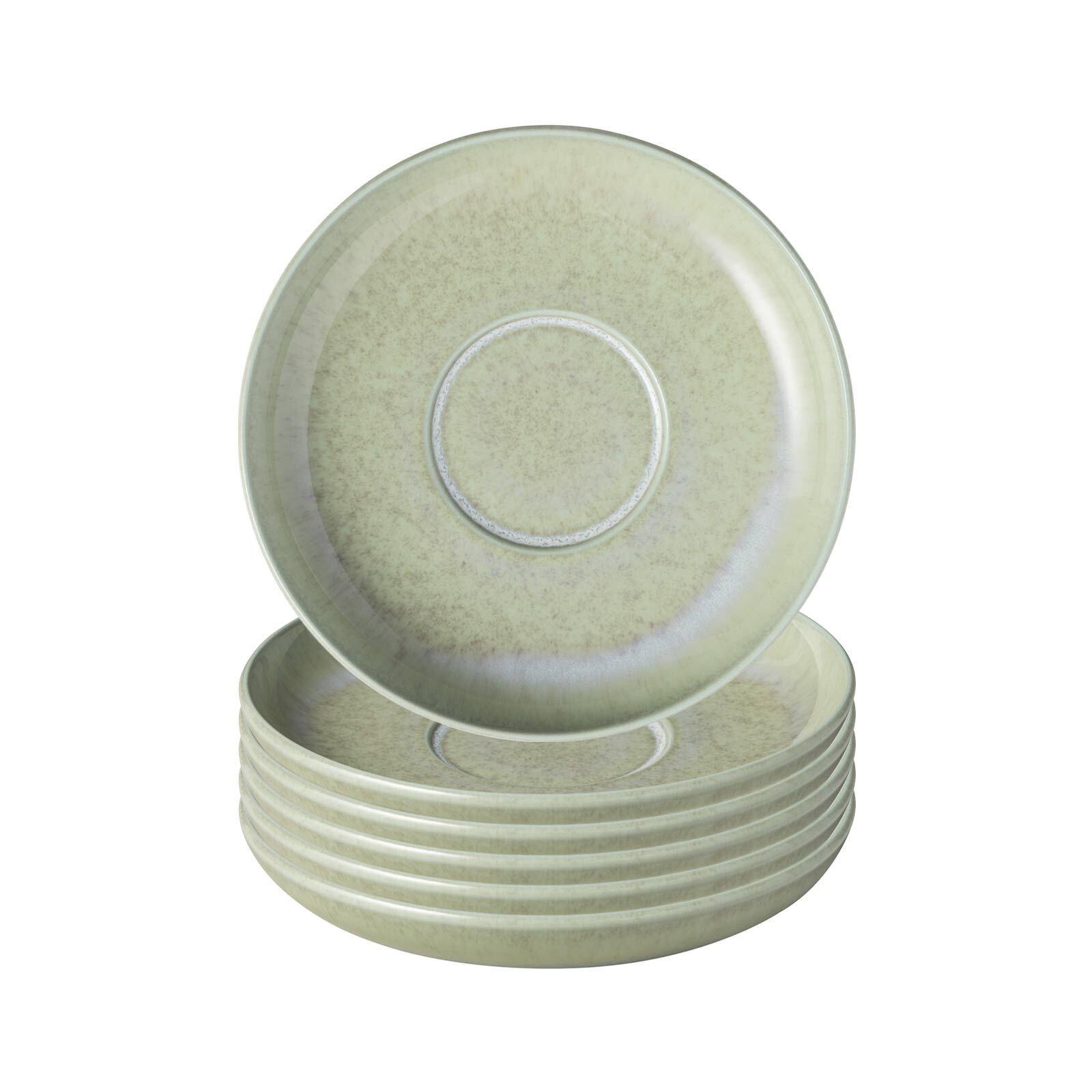 KAFFEEUNTERTASSEN Perlemor Alga grün ø 16,1 cm 6er Set - Grün, Keramik (16.1cm) - like.Villeroy & Boch