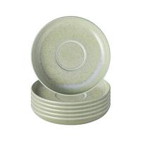 KAFFEEUNTERTASSEN Perlemor Alga grün ø 16,1 cm 6er Set - Grün, Keramik (16.1cm) - like.Villeroy & Boch