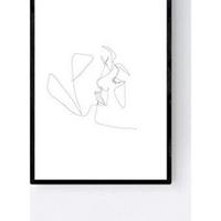 POSTER Nordica Kuss Der Liebe A4 Rahmenlos - Klar, Papier (29.7/5/21cm) - Nacnic