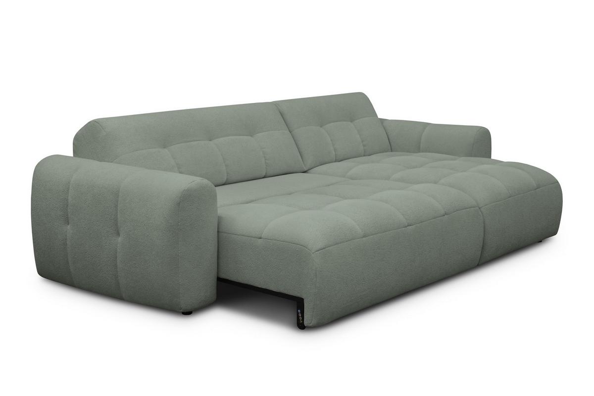 ECKSOFA LUMERO 4-Sitzer RECHTS, olive - Schwarz/Olivgrün, Holz/Textil (275/166cm) - Courtois Laville
