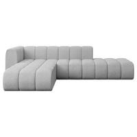 ECKSOFA modulares Sofa Zuvon-L1 - 296x177x70 cm Hellgrau - Hellgrau, Holzwerkstoff/Textil (296/177cm) - ALTDECOR