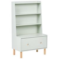 BÜCHERREGAL mit 3 Ebenen 120 cm Hellgrün Quilpie - Hellgrün, Holzwerkstoff (70/120/40cm) - Beliani