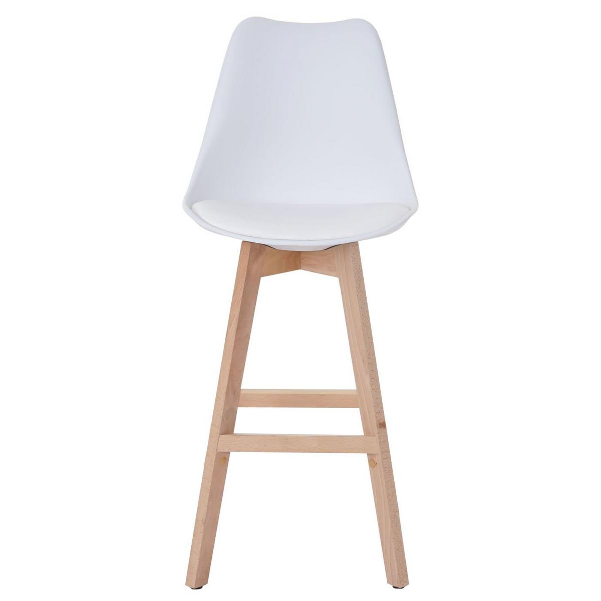 BARHOCKER Weiß 2er-Set - Weiß, Textil (46/110/54cm) - MCW