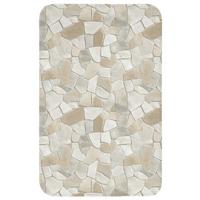 WC-VORLEGER Mosaik - Steine - Beige WC Teppich 50x80 cm - Beige, Textil (50/1cm) - OnlyWow